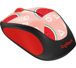 LOGITECH Watermelon M238 Wireless Optical Touch Mouse - Red & Black